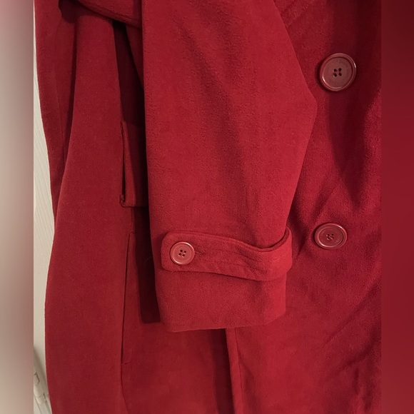 Jou Jou peacoat dark red color Women’s size Large - Picture 5 of 8